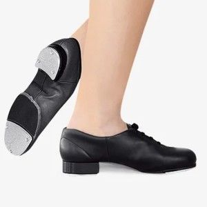 Capezio Womens Size 10 Flex Master Mastr CG16 Black Leather Tap‎ Dance Shoes